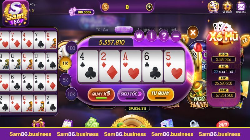 Đồ họa game Mini poker có đồ họa đẹp