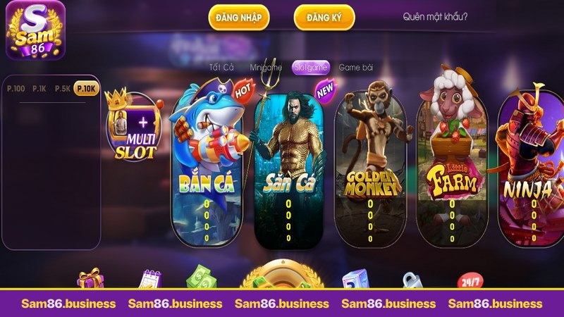 Nổ hũ Sam86 slot game đặc sắc, nổi trội nhất